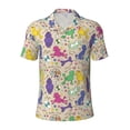 thumbnail image 1 of Balery Colorful Poodle Dog Printed Men’s Short Sleeve Polo Shirt, Midweight Men's Shirt,Golf Polo shirts -X-Large, 1 of 9