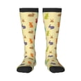 thumbnail image 1 of Balery Colorful Rabbit Printed Novelty Socks Men's Women's Crew Socks Sports Socks Knee High Socks Cotton Socks Quirky and Cool Socks, 1 of 9
