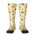 thumbnail image 1 of Balery Colorful Rabbit Printed Novelty Socks Men's Women's Crew Socks Sports Socks Knee High Socks Cotton Socks Quirky and Cool Socks, 1 of 9