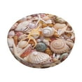 thumbnail image 1 of Balery Colorful Seashells Velvet Round Bar Chair Cushion Cover Adjustable, Protects From Scratches And Stains, Soft & Washable Ideal For Wooden And Metal Stools - 13 Inch, 1 of 7