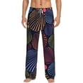 thumbnail image 1 of Balery Colorful Shells print Men's Pajama Pants,Ultra Lightweight Pjs,Lounge Pant-Small, 1 of 9
