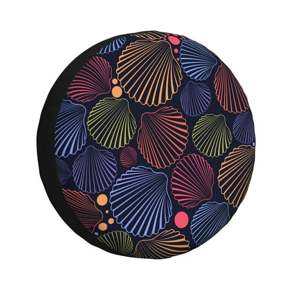 Balery Colorful Shellstire Cover Waterproof Dust-Proof, Universal Spare Wheel Tire Cover For Trailer, Rv, Suv Truck And Vehicle Camper Accessories-16 Inch