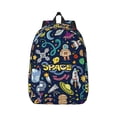 thumbnail image 1 of Balery Colorful Space Vintage Canvas Backpack for Men and Women - Large Capacity, Durable Travel Laptop Bag for School, Work, Hiking, and Outdoor Activities, 1 of 7