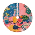 thumbnail image 1 of Balery Colorful Summer Fruit Table Printed Christmas Tree Skirt , Merry Christmas Party Christmas Tree Decoration,Adjustable Tree Skirt-48", 1 of 6