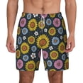 thumbnail image 1 of Balery Colorful Sunflowers Mens Swim Trunks Swim Shorts for Men Quick Dry Inseam Beach Shorts with Compression Liner Pocket-Small, 1 of 9