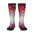 thumbnail image 1 of Balery Colorful Tie Dye Stained Glass 3 Fun Novelty Socks Men'S Women'S Crew Socks Funny Crazy Novelty Socks Quirky And Cool Socks, 1 of 9