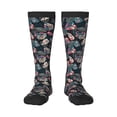 thumbnail image 1 of Balery Colorful Tropical Leaves Printed Novelty Socks Men's Women's Crew Socks Sports Socks Knee High Socks Cotton Socks Quirky and Cool Socks, 1 of 9
