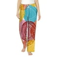 thumbnail image 1 of Balery Colorful Wool Balls print Women's Pajama Pants,Ultra Lightweight Pjs,Lounge Pant-Large, 1 of 9