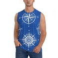 thumbnail image 1 of Balery Compass Men's Sleeveless Muscle Shirts Workout Tank Top, Moisture Wicking, Odor Protection-3X-Large, 1 of 8