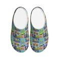 thumbnail image 1 of Balery Construction Machinery Pattern Women's Fuzzy Memory Foam Slippers Fluffy Winter House Shoes Indoor and Outdoor-42/43, 1 of 7