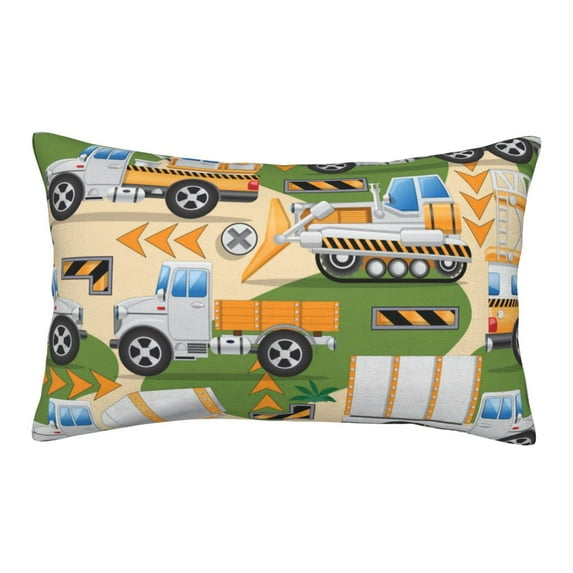 Balery Construction Machinery1 Bedding Queen Pillow Cases - Envelope Closure - Soft Brushed Microfiber Fabric - Shrinkage and Fade Resistant Pillow Cases-20"x30"