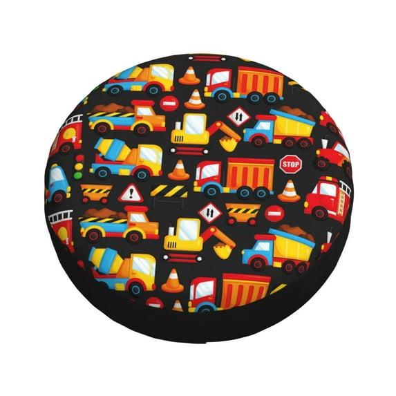 Balery Construction Truck Tire Covers - Tough Tire Wheel Protector for Truck, SUV, Trailer, Camper, RV -14 inch