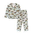 thumbnail image 1 of Balery Construction Vehicle Pattern Pajama Sets for Women Long Sleeve 2 Piece Sleepwear Loungewear Sets Soft PJ's with Pockets Long Sleeve Comfy Pj Sets-Medium, 1 of 7