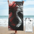thumbnail image 1 of Balery Cool Black And White Dragon Print Towels - Luxurious Jumbo Bath Sheet - Highly Absorbent and Quick Dry Extra Large Bath Towel - Super Soft Hotel Quality Towel-31.5"x63", 1 of 8