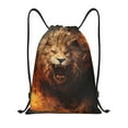 thumbnail image 1 of Balery Cool Fire Lion Pattern Drawstring Backpack Bag Sport Gym Sackpack Cinch Bags Pattern Drawstring Backpack Bag Sport Gym Sackpack Cinch Bags -Medium, 1 of 6