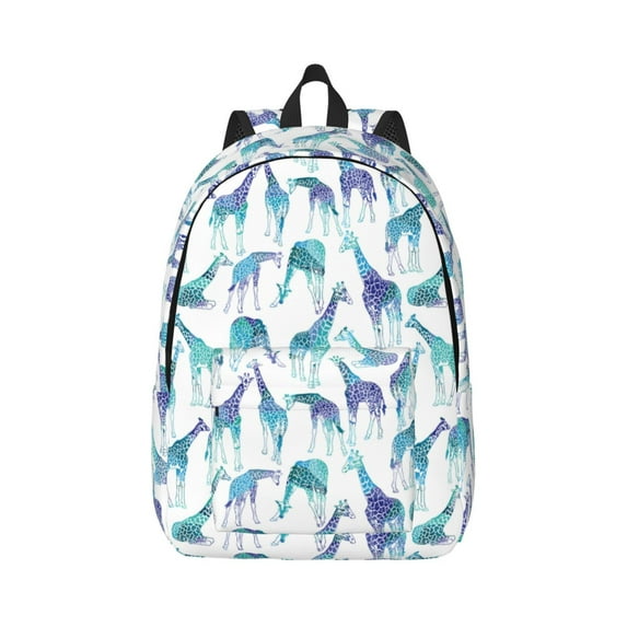 Balery Cool Giraffe Vintage Canvas Backpack for Men and Women - Large Capacity, Durable Travel Laptop Bag for School, Work, Hiking, and Outdoor Activities