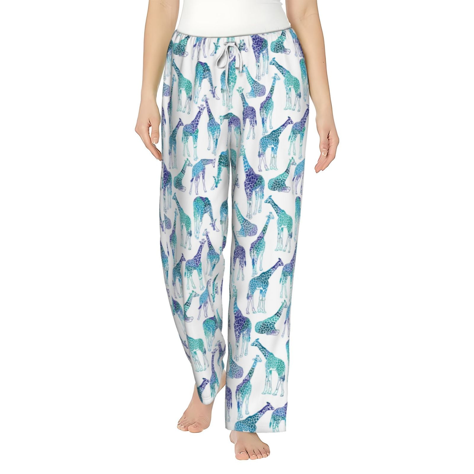 Balery Cool Giraffe print Women's Pajama Pants,Ultra Lightweight Pjs ...