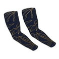 thumbnail image 1 of Balery Copper-Gold Gloss Outline Flower Cooling Arm Sleeves for Men & Women – Breathable, Moisture-Wicking Arm Sleeves for Women, Men & Kids, 1 of 8