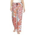 thumbnail image 1 of Balery Corals print Women's Pajama Pants,Ultra Lightweight Pjs,Lounge Pant-X-Large, 1 of 9