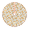thumbnail image 1 of Balery Corgi Dog Printed Christmas Tree Skirt , Merry Christmas Party Christmas Tree Decoration,Adjustable Tree Skirt-48", 1 of 6
