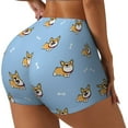 thumbnail image 1 of Balery Corgi Dog Printed Workout Shorts for Women Seamless Scrunch Short Gym Yoga Running Sport Active Exercise Fitness Shorts-XX-Large, 1 of 8