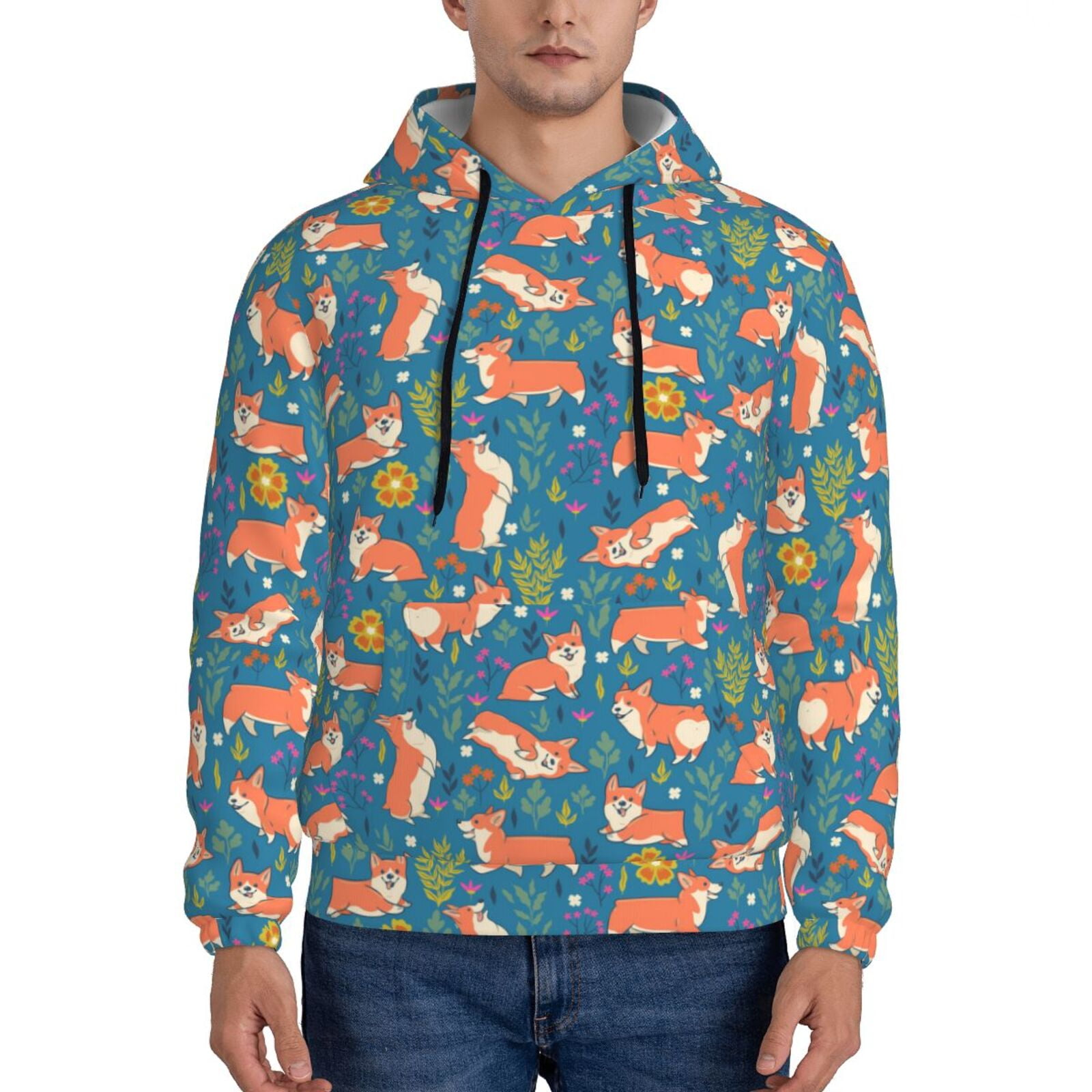 Corgi Winter Sport Hoodie
