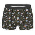 thumbnail image 1 of Balery Cosmic Men's Boxer Briefs, Soft and Breathable Cotton Underwear with nylon Waistband-Medium, 1 of 9