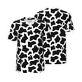 thumbnail image 1 of Balery Cow Print Black White Baseball Jersey for Men Casual Button Down Shirts Short Sleeve Active Team Sports Uniform-Medium, 1 of 9