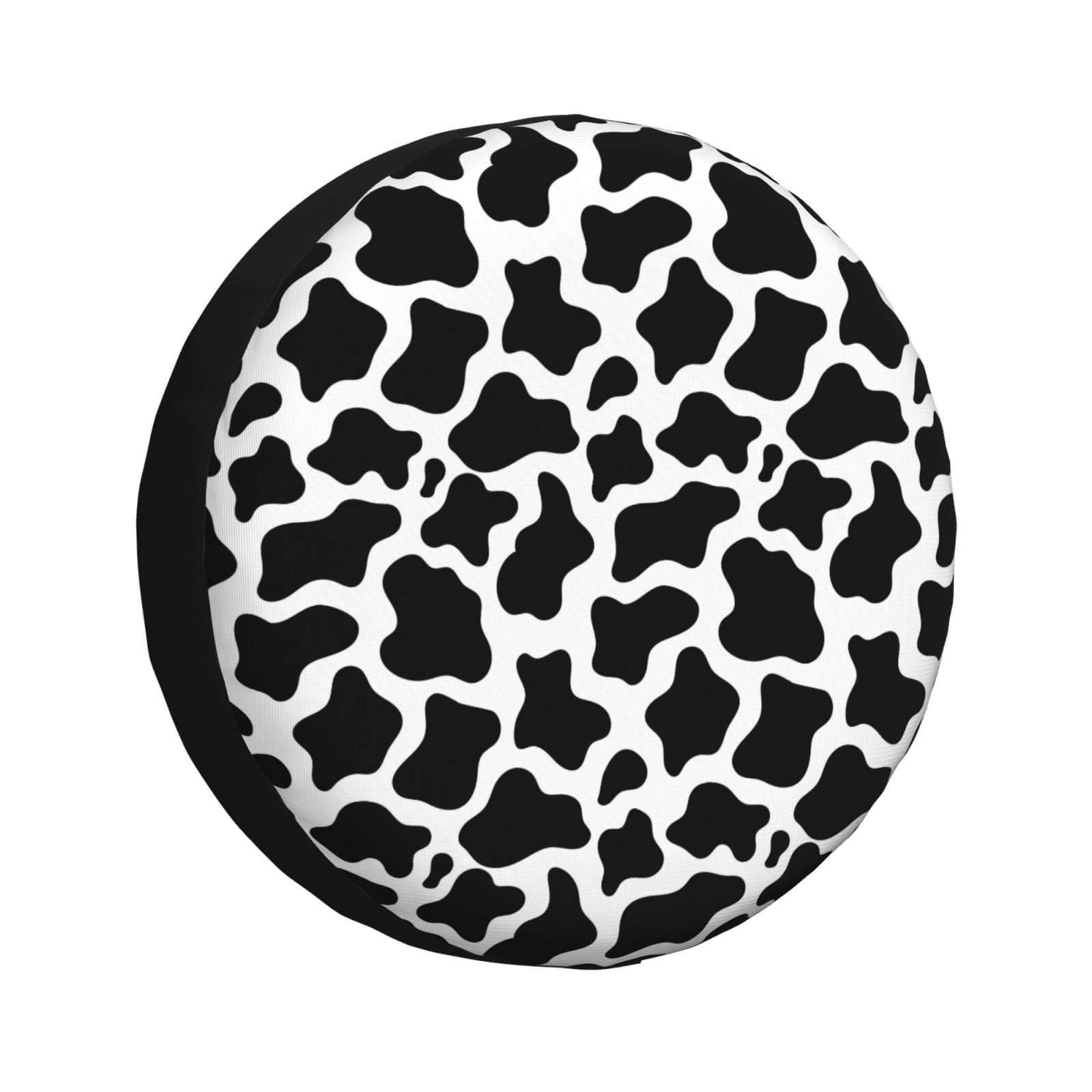 Balery Cow Print Black Whitetire Cover Waterproof DustProof, Universal