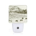 thumbnail image 1 of Balery Cows Grazing On Meadow Pattern LED Night Light with Automatic Sensor Plug in Night Light with Dusk-to-Dawn Light Sensor LED Nightlight 0.5W-EU, 1 of 7