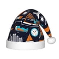 thumbnail image 1 of Balery Creative Transport Pattern Santa Hat Christmas Hat Funny Christmas Hat Christmas Knitted Beanie Hat For Kids, 1 of 6