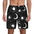 thumbnail image 1 of Balery Crescent and Stars Mens Swim Trunks Swim Shorts for Men Quick Dry Inseam Beach Shorts with Compression Liner Pocket-3X-Large, 1 of 9