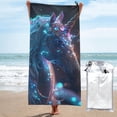 thumbnail image 1 of Balery Crystal Pattern White Horse Print Towels - Luxurious Jumbo Bath Sheet - Highly Absorbent and Quick Dry Extra Large Bath Towel - Super Soft Hotel Quality Towel-27.5"x55", 1 of 8