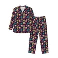 thumbnail image 1 of Balery Cute Animal Pattern Pajama Sets for Men Long Sleeve 2 Piece Sleepwear Loungewear Sets Soft PJ's with Pockets Long Sleeve Comfy Pj Sets-Medium, 1 of 7