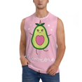 thumbnail image 1 of Balery Cute Avocado Men's Sleeveless Muscle Shirts Workout Tank Top, Moisture Wicking, Odor Protection-X-Large, 1 of 8