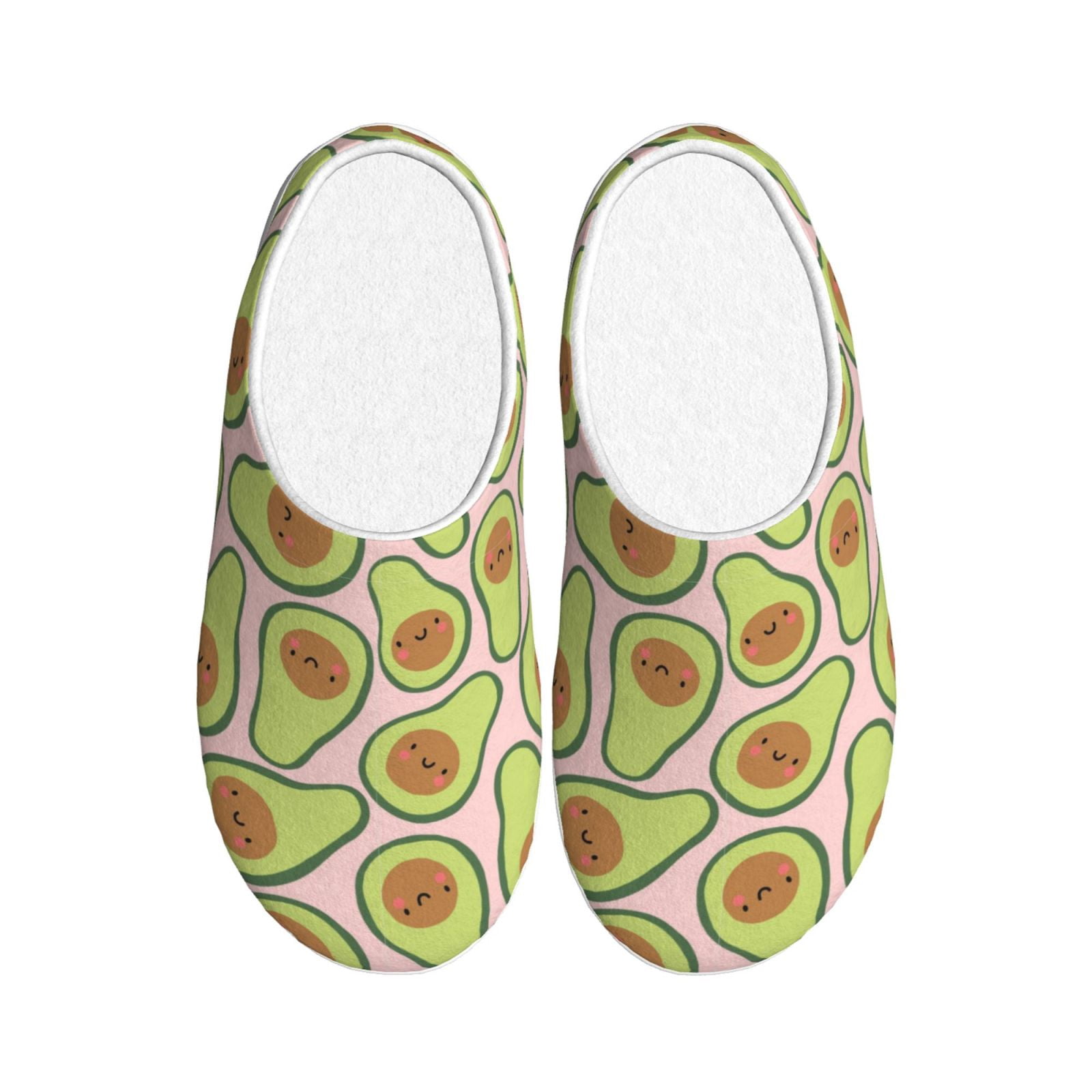 Orange Avocado Pattern Print Premium Home Slippers main image 1