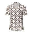 thumbnail image 1 of Balery Cute Baseball Printed Men’s Short Sleeve Polo Shirt, Midweight Men's Shirt,Golf Polo shirts -3X-Large, 1 of 9