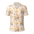 thumbnail image 1 of Balery Cute Bee Gnome1 Printed Men’s Short Sleeve Polo Shirt, Midweight Men's Shirt,Golf Polo shirts -Small, 1 of 9