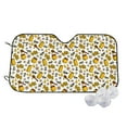 thumbnail image 1 of Balery Cute Bee Print Car Windshield Sun Shade,Windshield Sunshade for Car Pickup Truck SUV Accessories-Medium, 1 of 7
