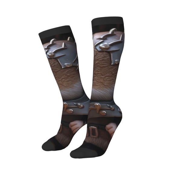 Balery Cute Big-Eared Mouse Printed Novelty Socks Men's Women's Crew Socks Sports Socks Knee High Socks Cotton Socks Quirky and Cool Socks