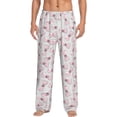 thumbnail image 1 of Balery Cute Bow Tie print Men's Pajama Pants,Ultra Lightweight Pjs,Lounge Pant-Medium, 1 of 9