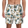 thumbnail image 1 of Balery Cute Bunny Mens Swim Trunks Swim Shorts for Men Quick Dry Inseam Beach Shorts with Compression Liner Pocket-Medium, 1 of 9