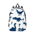 thumbnail image 1 of Balery Cute Cartoon Dinosaurs Vintage Canvas Backpack for Men and Women - Large Capacity, Durable Travel Laptop Bag for School, Work, Hiking, and Outdoor Activities, 1 of 7