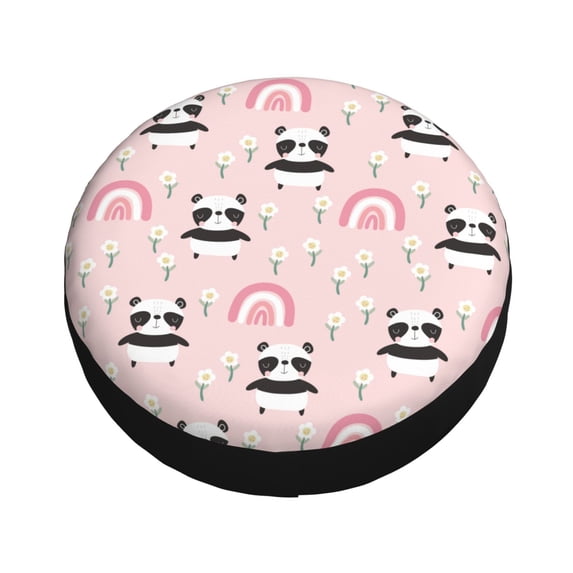 Balery Cute Cartoon Panda Tire Covers - Tough Tire Wheel Protector for Truck, SUV, Trailer, Camper, RV -16 inch