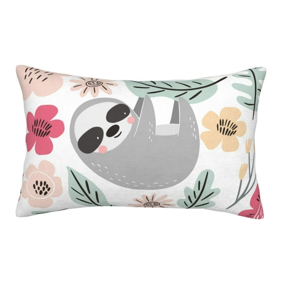 Balery Cute Cartoon Sloth Bedding Queen Pillow Cases - Envelope Closure - Soft Brushed Microfiber Fabric - Shrinkage and Fade Resistant Pillow Cases-20"x30"