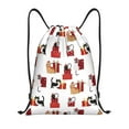 thumbnail image 1 of Balery Cute Cat And Christmas Gift Pattern Drawstring Backpack Bag Sport Gym Sackpack Cinch Bags Pattern Drawstring Backpack Bag Sport Gym Sackpack Cinch Bags -Medium, 1 of 6