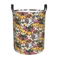 thumbnail image 1 of Balery Cute Cat Round Laundry Basket with Handles Waterproof Freestanding Laundry Hamper for Clothes Toys in the Dorm and Family-Small, 1 of 8