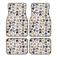 thumbnail image 1 of Balery Cute Cats Pattern 4-Piece Floor Mats, Heavy-Duty Rubber Liners, Anti-Slip Design, All-Season Automotive Protection, Vehicles, Cars, Trucks, and SUVs, 1 of 5