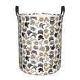 thumbnail image 1 of Balery Cute Cats Round Laundry Basket with Handles Waterproof Freestanding Laundry Hamper for Clothes Toys in the Dorm and Family-Medium, 1 of 8