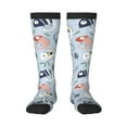 thumbnail image 1 of Balery Cute Chameleons On Blue Fun Novelty Socks Men'S Women'S Crew Socks Funny Crazy Novelty Socks Quirky And Cool Socks, 1 of 9